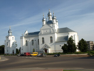 Cerkiew widziana z okien hotelu